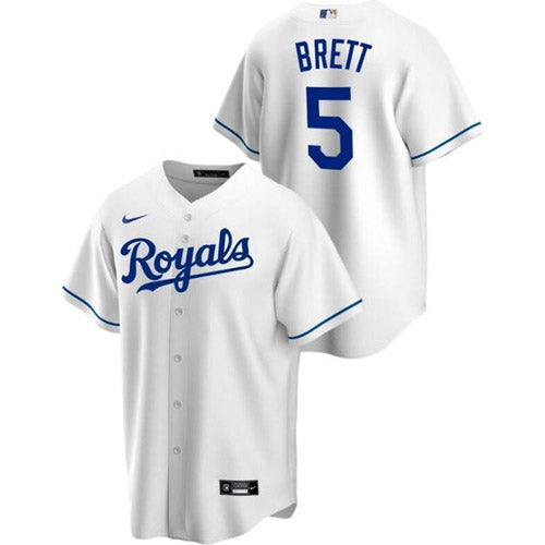 Youth Kansas City Royals George Brett Replica Home Jersey - White
