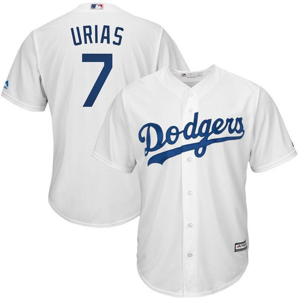 Youth Los Angeles Dodgers Julio Urias Cool Base Replica Home Jersey - White